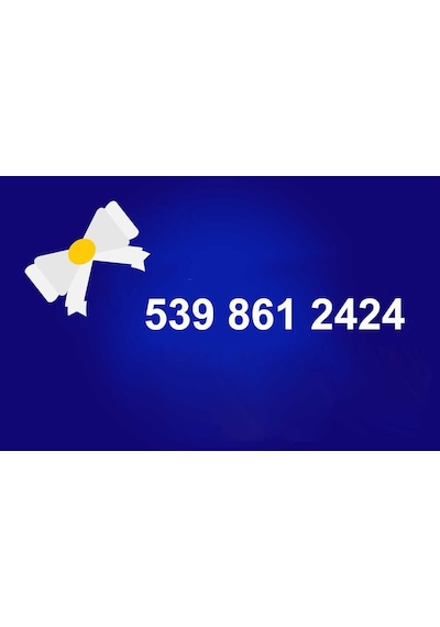 Daha Önce Hiç Kullanılmamış Turkcell 539'Lu Numara 539 861 2424