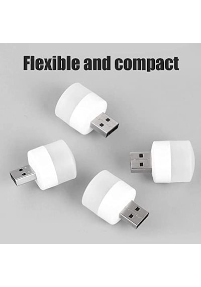 Mini Usb Led Işık, 1w Enerji Tasarruflu, Gece Aydınlatma, Rehber Gece Lambası, Kitap Okuma Lambası Işığı, Küçük Yuvarlak Işıklar 6 Adet .