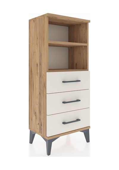 Arges Komodin 2 Raflı 3 Çekmeceli 44x30x106 Çam-aytaşı Çam