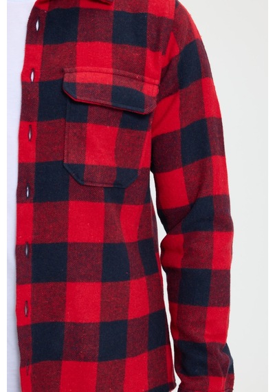 Tudors Erkek Slim Fit Dar Kesim Uzun Kollu Kapaklı Çift Cepli Kareli Kışlık Oduncu Gömlek-41621 Çok Renkli Tudors Erkek Slim Fit Dar Kesim Uzun Kollu Kapaklı Çift Cepli Kareli Kışlık Oduncu Gömlek-41621 Çok Renkli