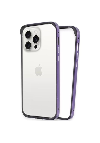 Joko Apple Uyumlu iPhone 14 Pro Uyumlu Land Bumper Koruma Kapak - Derin Mor