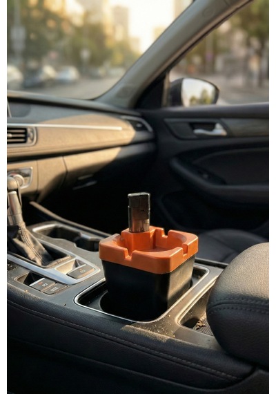 Araç İçi Çakmaklıklı Küllük 12 Adet Toptan Oto Küllük Seti 9x8 Cm