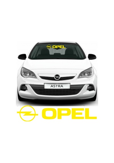 Opel Ön Cam Araba Sticker Yapıştırma 30Cm