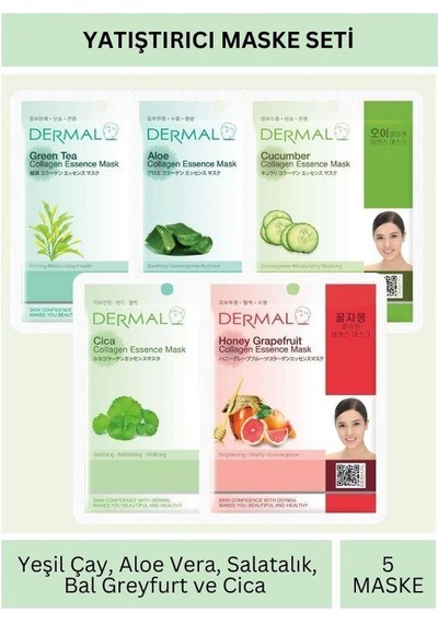 Dermal Yatıştırıcı Etkili Maske Seti 23gr X 5adet