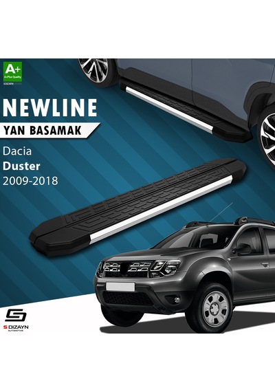 S-dizayn Dacia Duster Newline Krom Yan Basamak 173 Cm 2009-2018