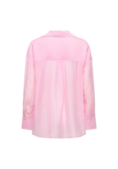 Only Onloregon Teagan L/s Kadın Gömlek 15369483 Pembe