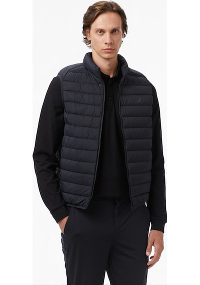 Nautica Erkek Siyah Regular Fit Su İtici Kaz Tüyü Yelekdesenlij57037t