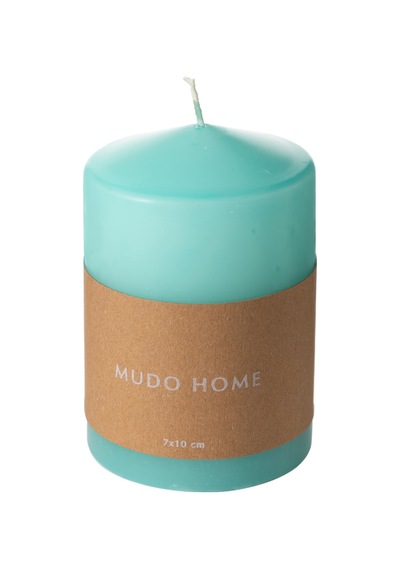 Mudo Home Sütun Mum Mavi 7x10 Diğer
