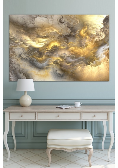 Soyut Sanatsal Kanvas Tablo Renk Ve Işık Dekoratif Tablo 120 x 80