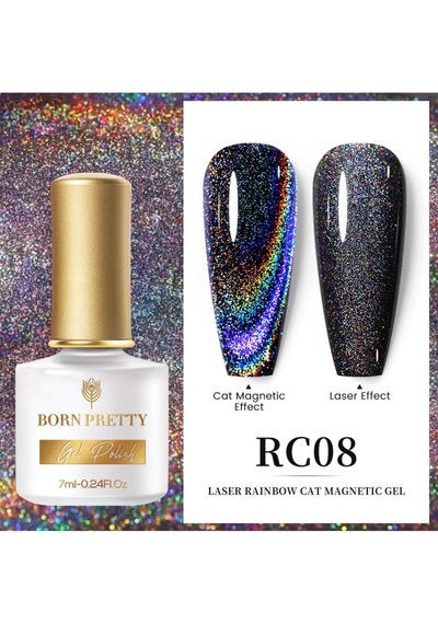 Pro Laser Raınbow Cat Magnetıc Gel 7ml Kedi Gözü Mayetik Kalıcı Oje Rc08,bpodrc08