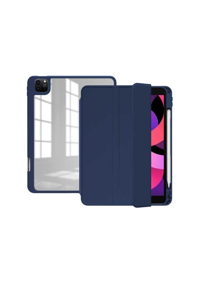 Apple Uyumlu iPad Pro 12.9 2020 4.nesil Kılıf Zore Nort Arkası Şeffaf Standlı Kılıf Kapaklı Kılıf
