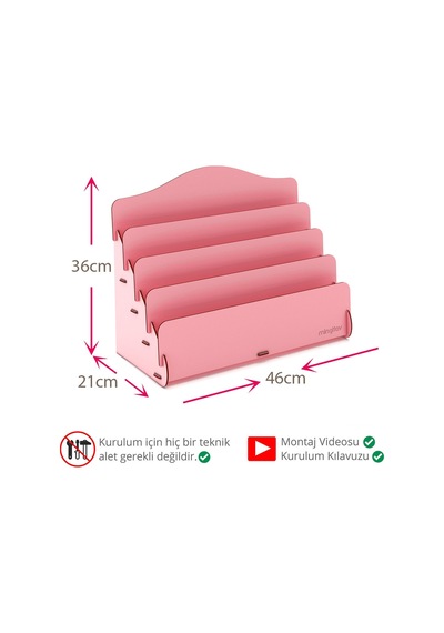 Mini Lucky 4 Raflı Ahşap Masaüstü Mini Kitaplık Montessori Çocuk Kitaplığı Çocuk Odası Kitaplık Pembe - 570907565 Pembe Mini Lucky 4 Raflı Ahşap Masaüstü Mini Kitaplık Montessori Çocuk Kitaplığı Çocuk Odası Kitaplık Pembe - 570907565 Pembe
