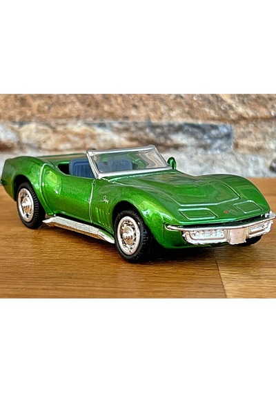 1:43 Ölçekli Lisanslı Metal Retro Amerikan Arabaları - Chevrolet Corvette 1969 - 10 Cm