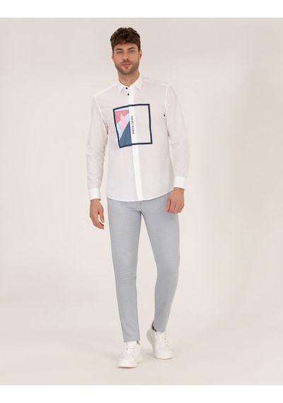 Pierre Cardin Erkek Açık Mavi Kanvas / Chino Pantolon 50271248-vr003 Açık Mavi