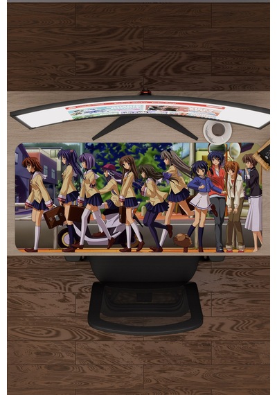 Clannad After Story Anime V4 - 90x40 Xxl Gaming Kauçuk Kaymaz Taban Mouse Pad Fare Altlığı