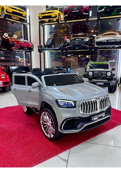 Poyraz Akülü Bmw Suv 12 Volt Akülü Araba 0-7 Yaş Gri