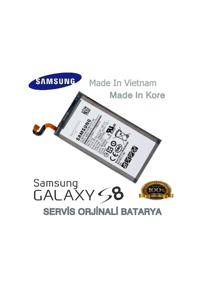 Samsung Uyumlu Galaxy S8 Plus Batarya 3500Mah Eb-Bg955Abe G955 Servis Ür