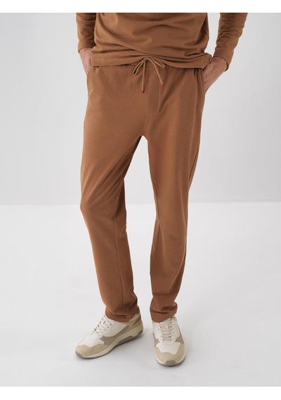 Xint Camel Pamuk Dokulu Regular Fit Sweat Pantolon 380187