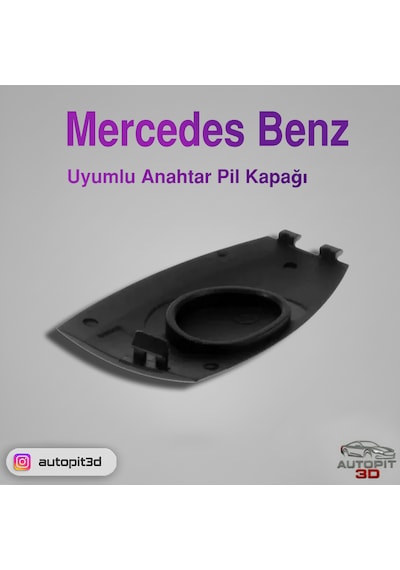 Autopit 3d Mercedes Benz Uyumlu Anahtar Pil Kapağı