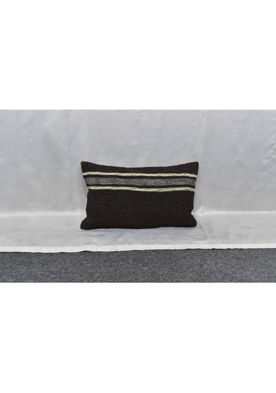 Zehra Abla Halı Yeni El Dokuma Dekoratif Lumbar Kilim Kırlent Yastık Kılıfı 6127