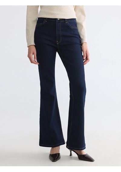 LC Waikiki Lc Waıkıkı İndigo Flare Kadın Jean Pantolon