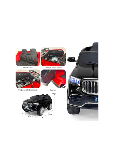 Bold Gt Siyah Uzaktan Kumandalı 4x2 12 Volt Akülü Araba - Rc Bmw Akülü Araba Bmw Akülü Araç Çok Renkli