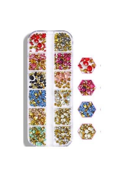 12'li Tırnak Süsleme - Nail Art Charm - Nail Art Süs Taşı - Makyaj Taşı - Protez Tırnak Süsü 104-2 12'li Tırnak Süsleme - Nail Art Charm - Nail Art Süs Taşı - Makyaj Taşı - Protez Tırnak Süsü 104-2