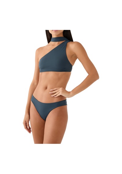 Haight Tek Omuzlu Bikini Üstü Koyu Mavi