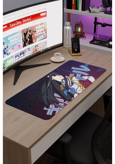 Kill La Kill Kaymaz Dikişli Kauçuk Oyuncu Mousepad V5 - 70x30 Xl Gaming Mouse Pad Fare Altlığı