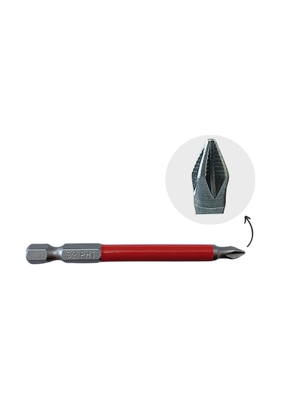 Vandor Anti Slip Bit Kaydırmaz Bits S2 Yüksek Kalite Çelik Ph1-75 1 Adet