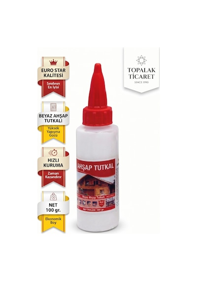 Beyaz Ahşap Tutkalı Hızlı Kuruyan Iskelet Tutkalı 100 Gr Mdf Yapıştırıcı