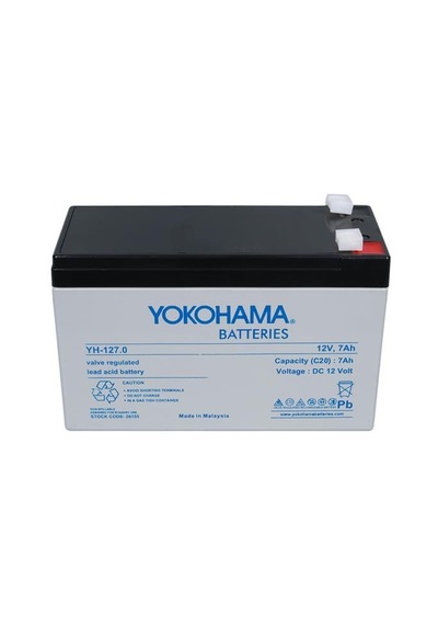 Yokohama Yh-127.0 12 Volt 7 Amper Akü 150x65x90 Mm
