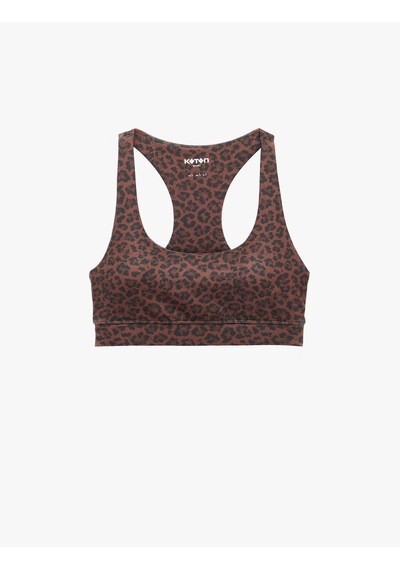 Koton Slim Fit Kaplı U Yaka Leopar Desenli Sporcu Sütyeni Kahverengi Desenli 7wak30016nk Koton Slim Fit Kaplı U Yaka Leopar Desenli Sporcu Sütyeni Kahverengi Desenli 7wak30016nk