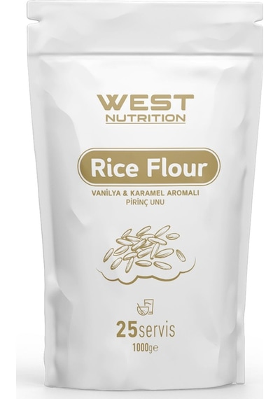 West Nutrition Pirinç Unu Rice Flour 1000 Gr 25 Serv Vanilya