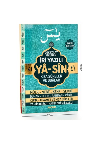 Yasin Kitabı - Orta Boy - 128 Sayfa - Iri Yazılı - Fihristli - Ay