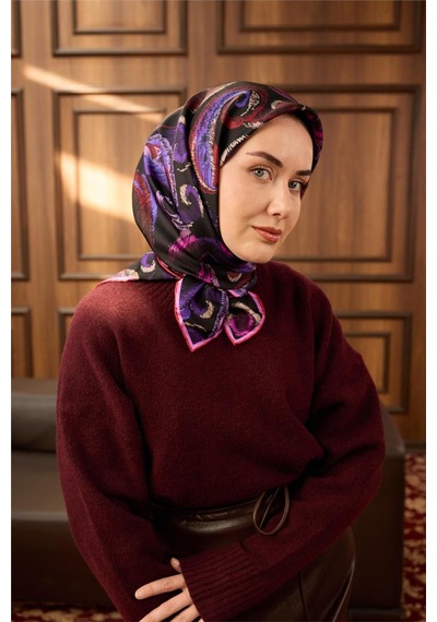 Silk Home Twill İpek Eşarp 11490-17 Siyah