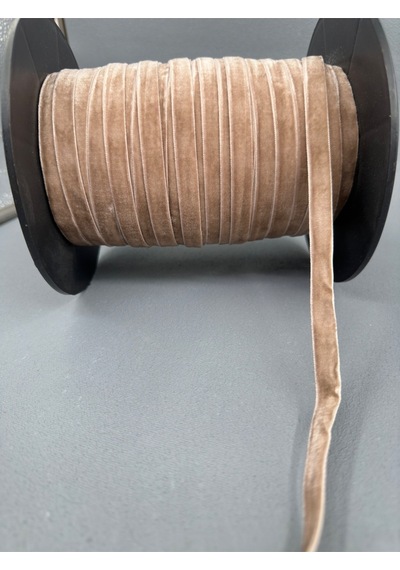 Paşateks- 1 Cm Düz Kadife-5 Metre K.gri