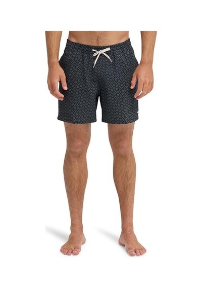 Quiksilver Stretch Printed Erkek Siyah Mayo