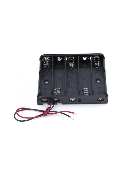 5'li 1,5v Aa Kalem Pil Kutusu Yuvası 5x1,5v Kablolu Batarya Pil Tutucu