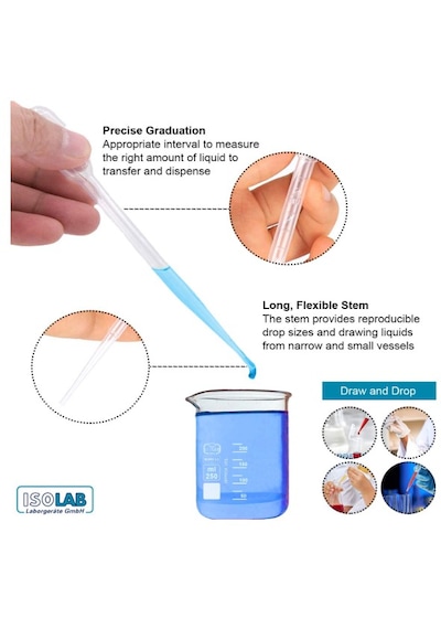 Plastik Damlalık 1 Ml - 500 Adet Pastör Pipet