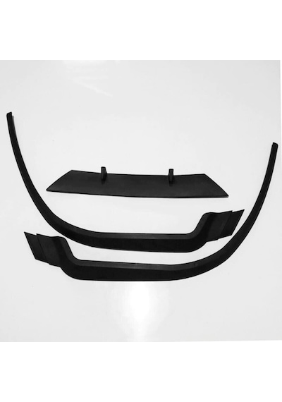 Mitsubishi Lancer Evo Cupra R Uyumlu Ön Lip Mat Siyah Ön Tampon Lip  (Sts Oto Aksesuar) (01)