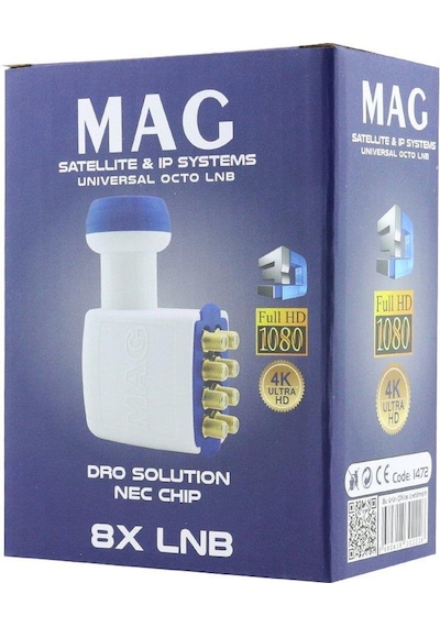 Mag Octo 8 Çıkışlı Full Hd Sekizli Lnb