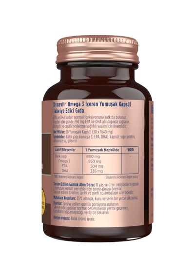 Omega 3 950 Mg 30 Yumuşak Kapsül - Yüksek Epa & Dha - 1400mg Balık Yağı