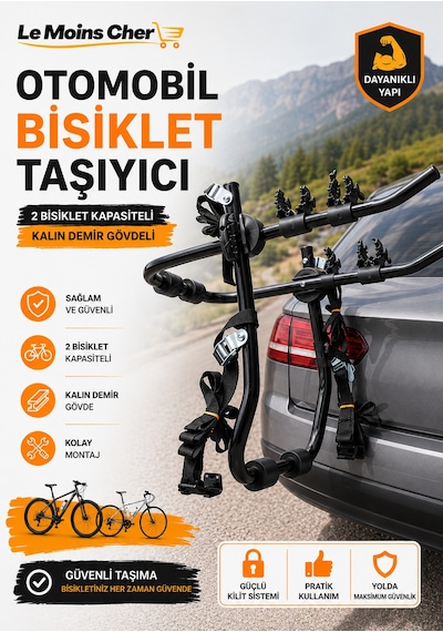 Land Rover Range Rover Vogue Bisiklet Taşıyıcı 2 Bisiklet Kapasiteli Kalın Demir Gövdeli