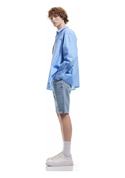 Koton Katlamalı Paça Cepli Bermuda Slim Fit Denim Şort Açık İndigo 5sam40011ıd Açık İndigo Koton Katlamalı Paça Cepli Bermuda Slim Fit Denim Şort Açık İndigo 5sam40011ıd Açık İndigo