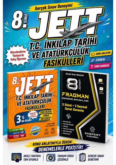8.sınıf Jett Tc İnkılap Tarihi Ve Atatürkçülük Fasikülleri -3 Fragman Deneme
