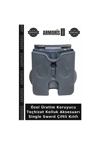 Özel Üretim Koruyucu Teçhizat Kolluk Aksesuarı Single Sword Çiftli Kılıfı
