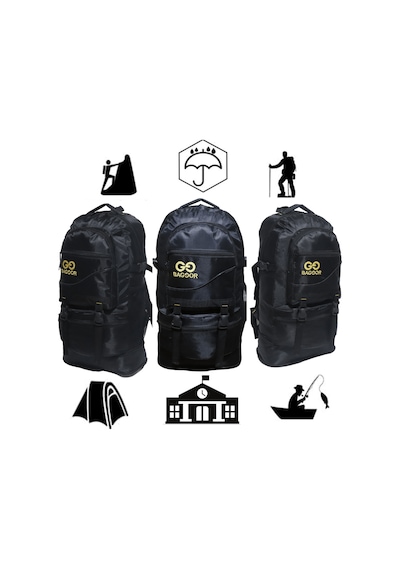 Baggor Siyah 65 L Outdoor Sırt Çantası