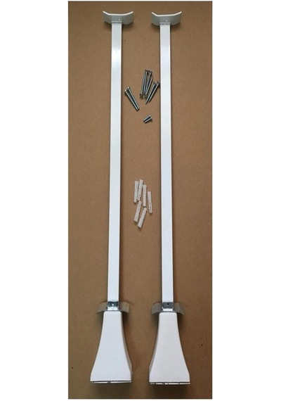 Panel Radyatör Ayağı / Yer Konsolu 90 Cm Yere Sabitleme Beyaz 1 Çift 2 Adet
