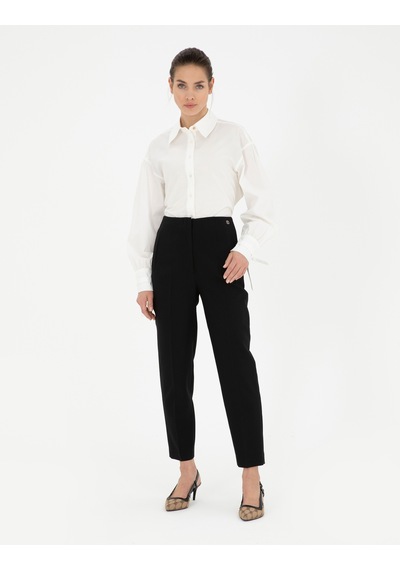 Pierre Cardin Kadın Beyaz Gömlek Desenli 50284669-vr013 Beyaz
